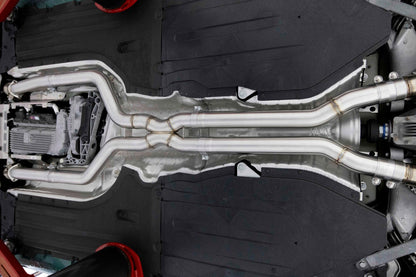 Dinan High Flow X-Pipe Exhaust - 2024-2026 LCI BMW X5M/X6M - Photo - out of package Angle