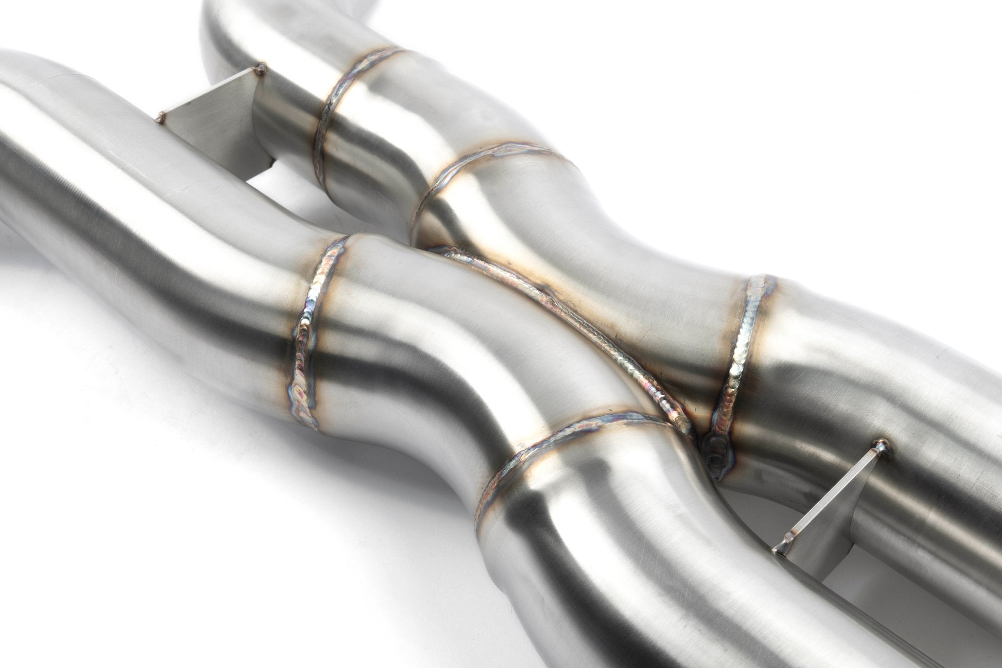 Dinan High Flow X-Pipe Exhaust - 2024-2026 LCI BMW X5M/X6M - Photo - out of package Angle