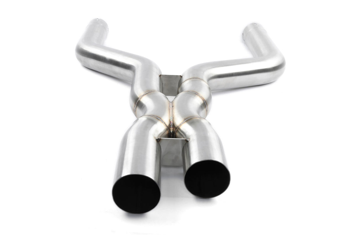 Dinan High Flow X-Pipe Exhaust - 2024-2026 LCI BMW X5M/X6M - Photo - out of package Angle