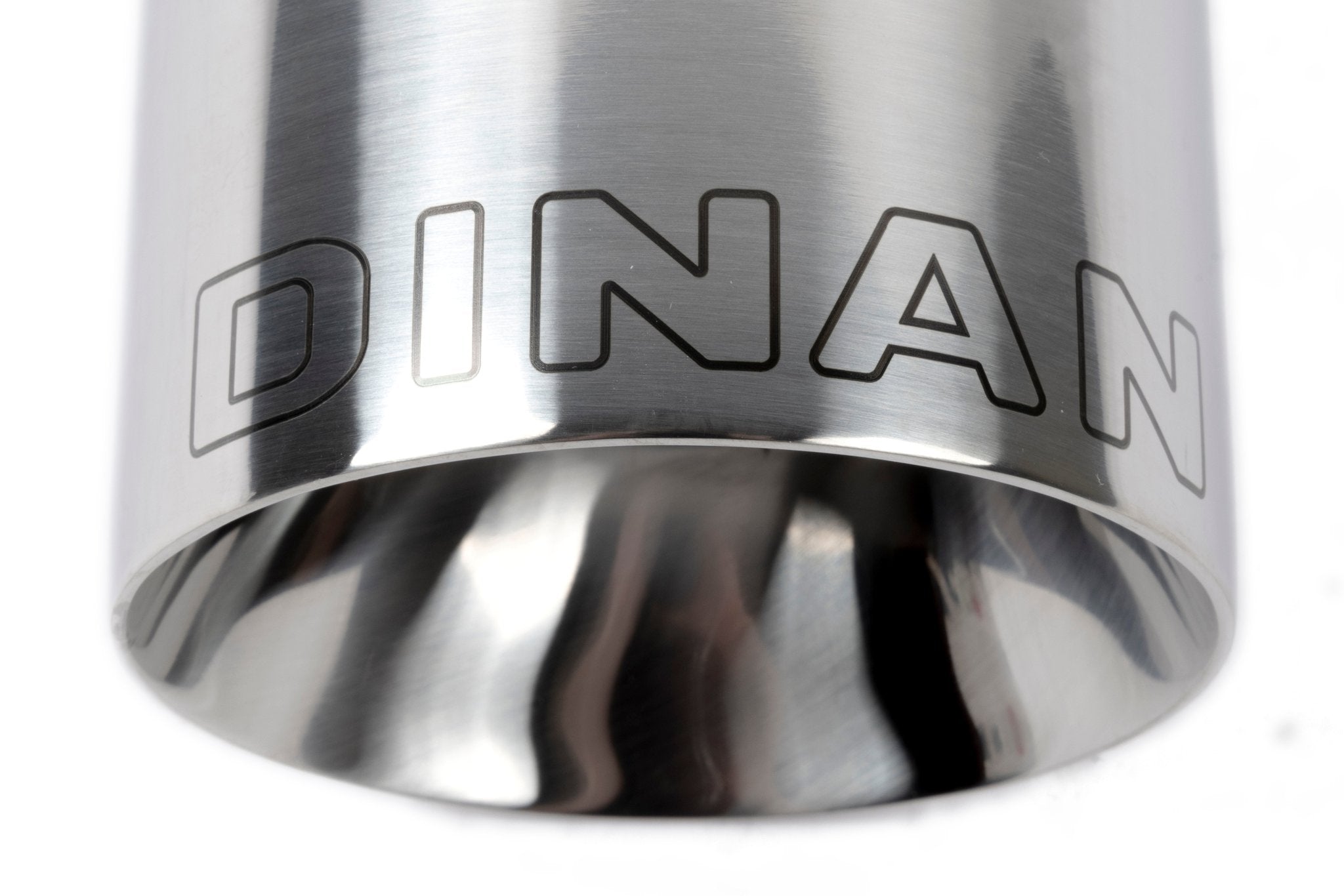 Dinan Double-Walled 4" Clamp-On Exhaust Tip (Polished) - Photo - out of package Right