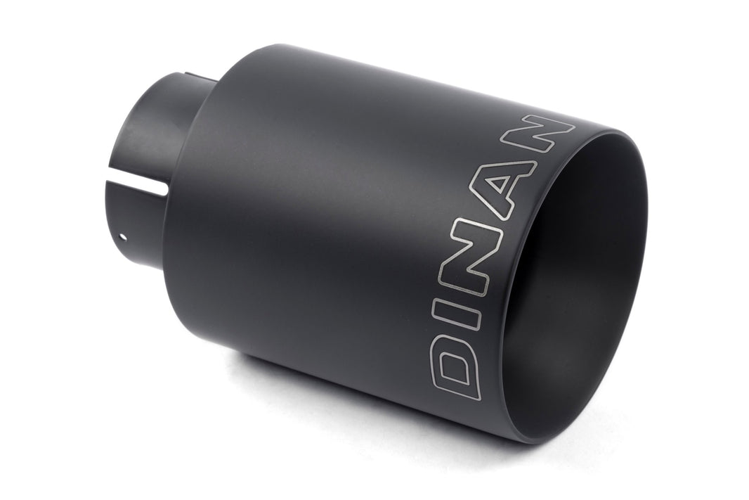 Dinan Double-Walled 4" Clamp-On Exhaust Tip (Black Ceramic) - Photo - Primary Front