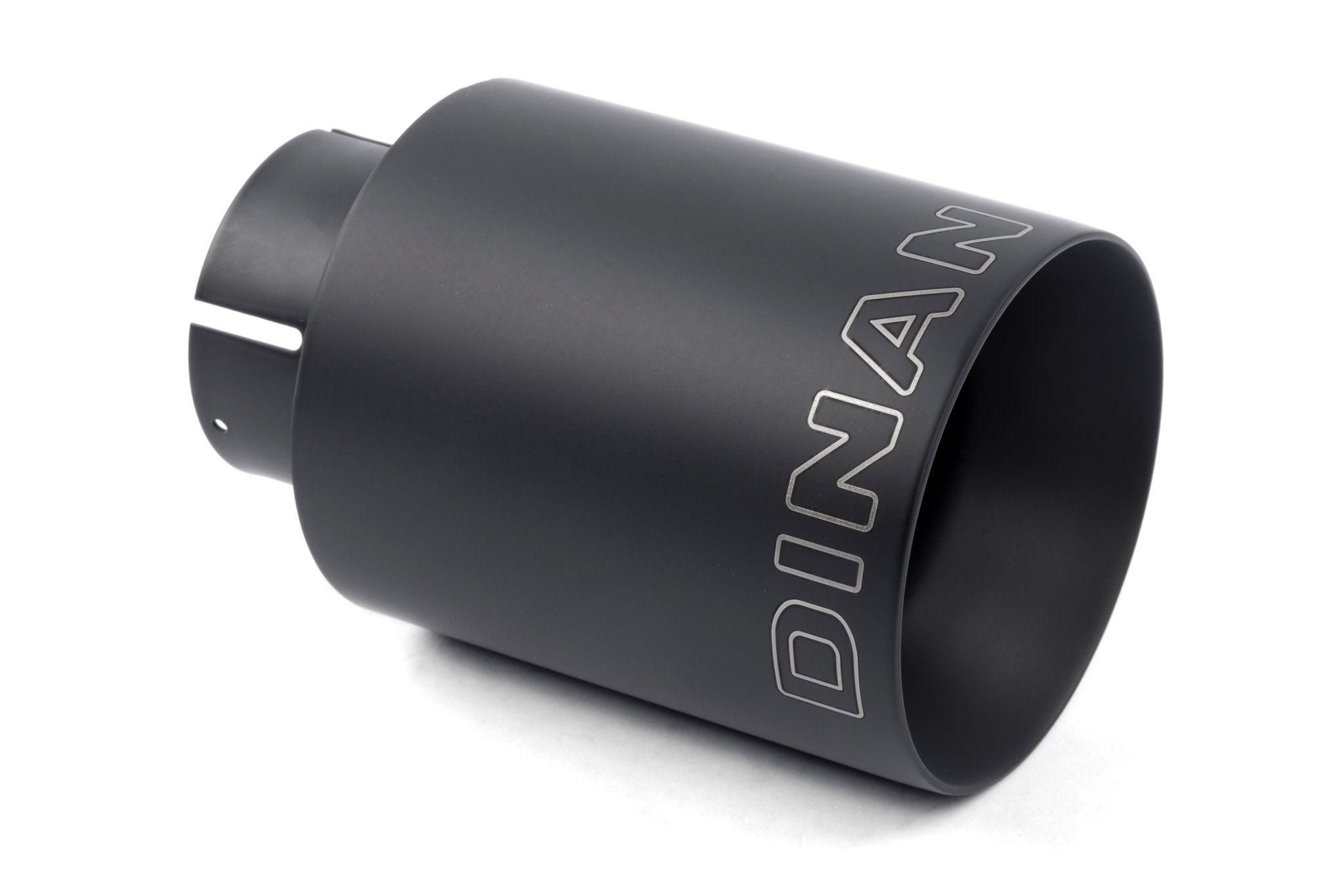 Dinan Double-Walled 4" Clamp-On Exhaust Tip (Black Ceramic) - Photo - Primary Front