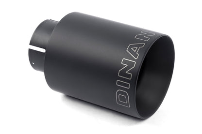 Dinan Double-Walled 4" Clamp-On Exhaust Tip (Black Ceramic) - Photo - Primary Front