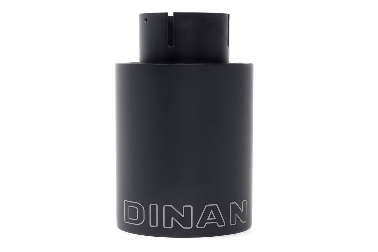 Dinan Double-Walled 4" Clamp-On Exhaust Tip (Black Ceramic) - Photo - out of package Right