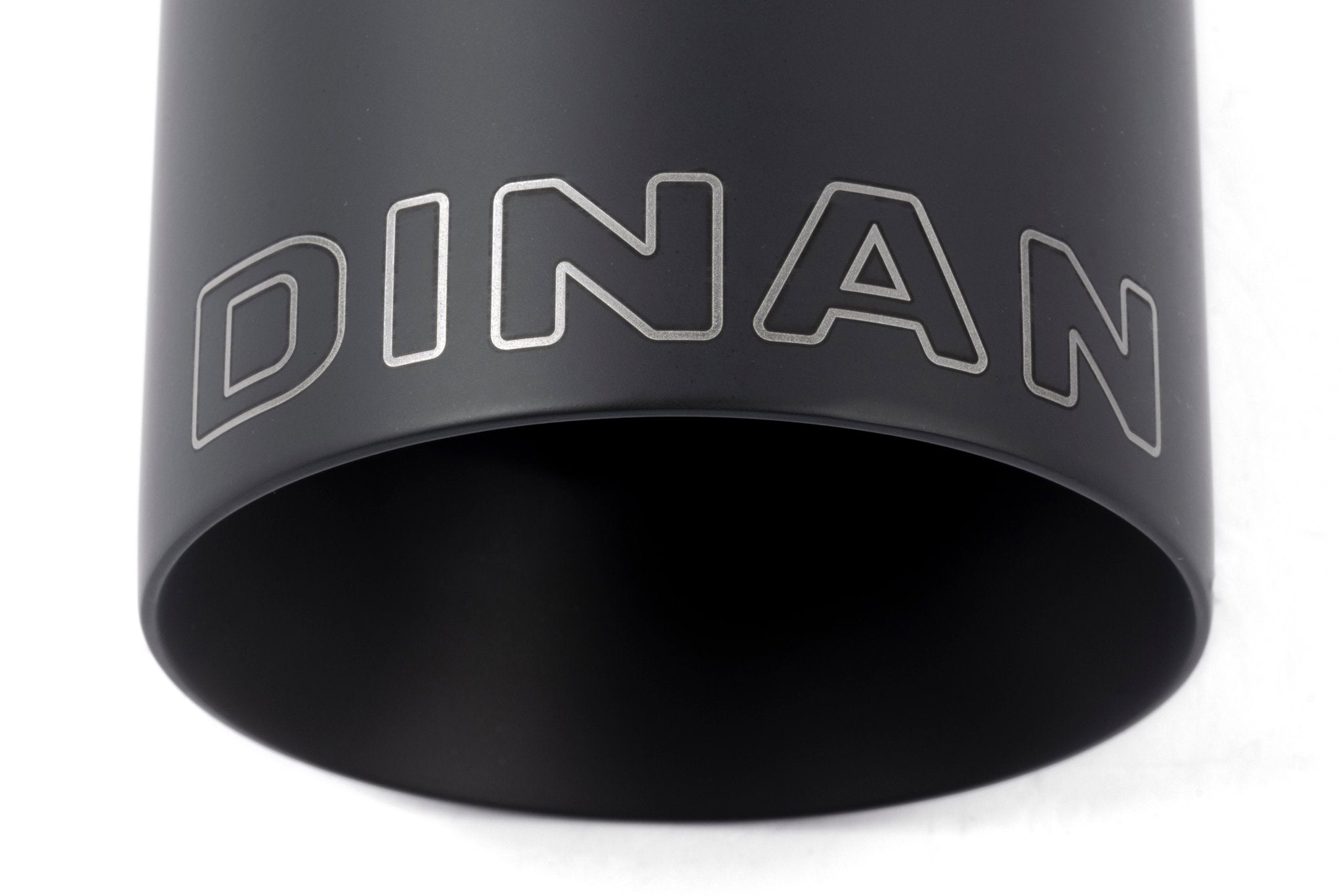 Dinan Double-Walled 4" Clamp-On Exhaust Tip (Black Ceramic) - Photo - out of package Top