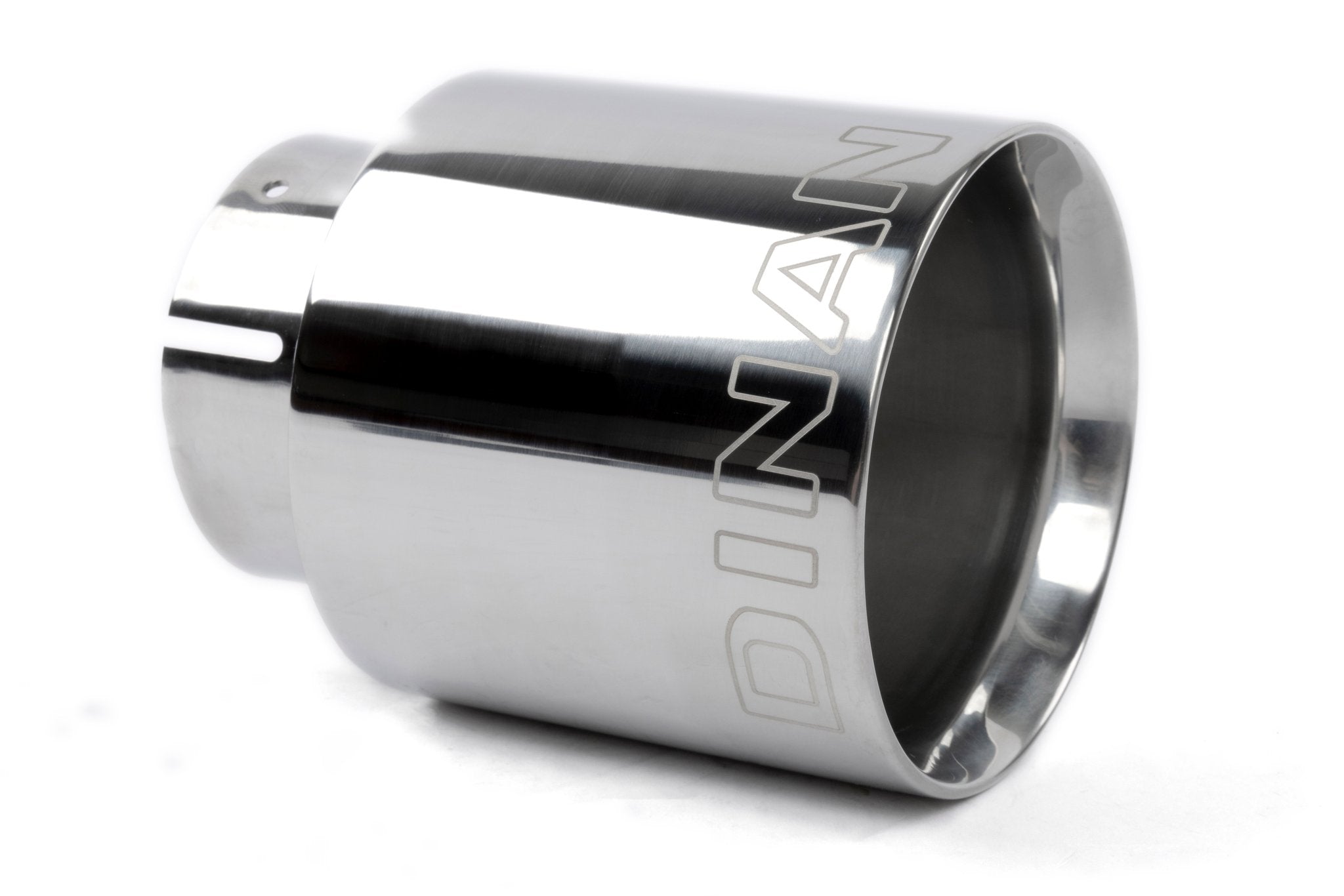 Dinan Double-Walled 4" Clamp-On Exhaust Tip (Polished) - Photo - Primary Back