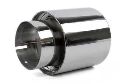 Dinan Double-Walled 4" Clamp-On Exhaust Tip (Polished) - Photo - out of package Top