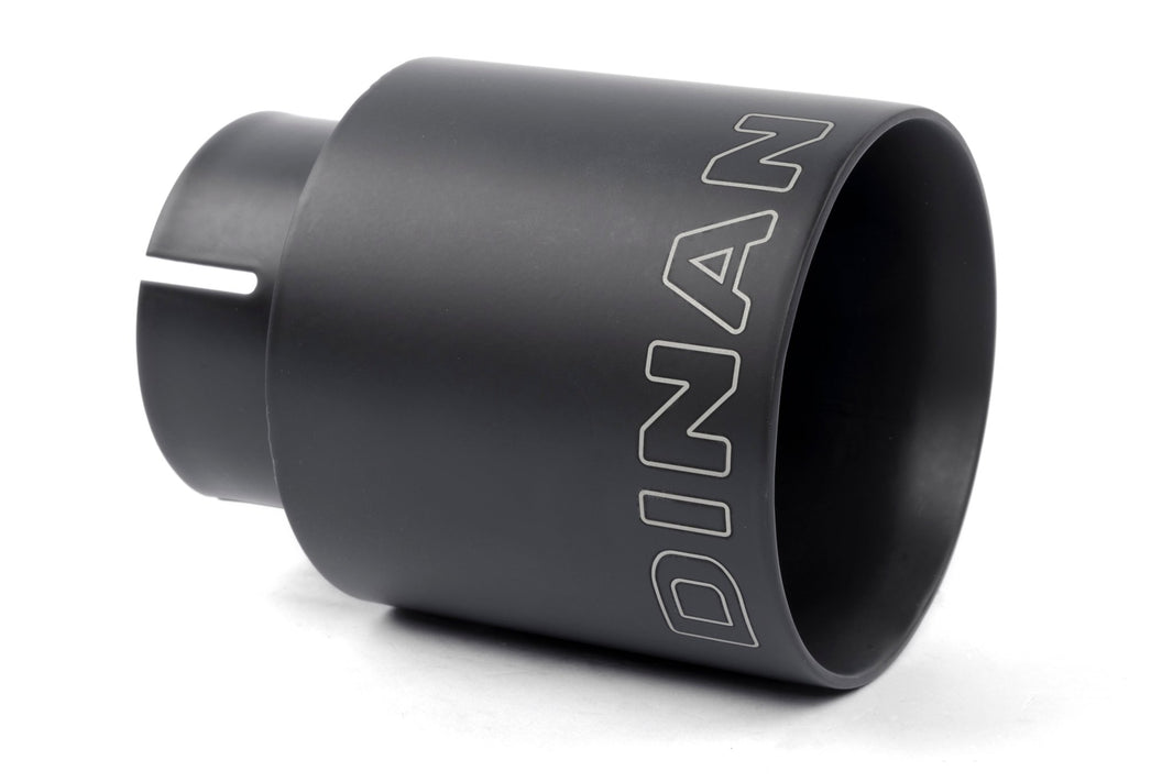 Dinan Double-Walled 4" Clamp-On Exhaust Tip (Black Ceramic) - Photo - Primary Bottom