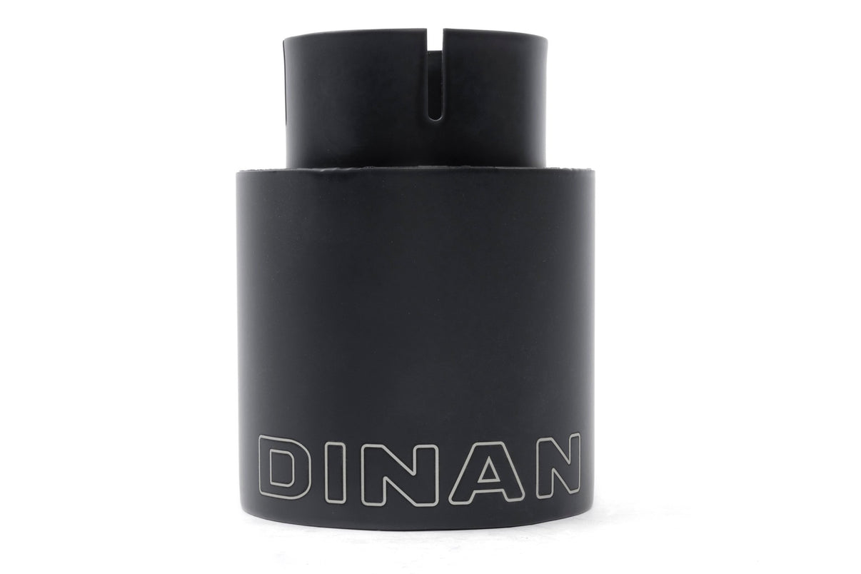 Dinan Double-Walled 4" Clamp-On Exhaust Tip (Black Ceramic) - Photo - out of package Front