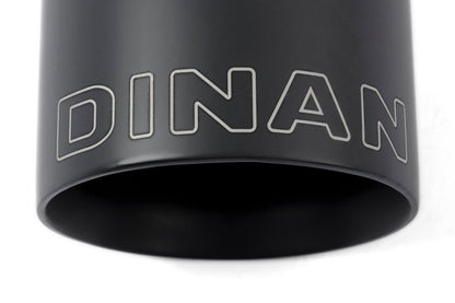Dinan Double-Walled 4" Clamp-On Exhaust Tip (Black Ceramic) - Photo - out of package Left