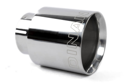 Dinan Double-Walled 4" Clamp-On Exhaust Tip (Polished) - Photo - Primary Back
