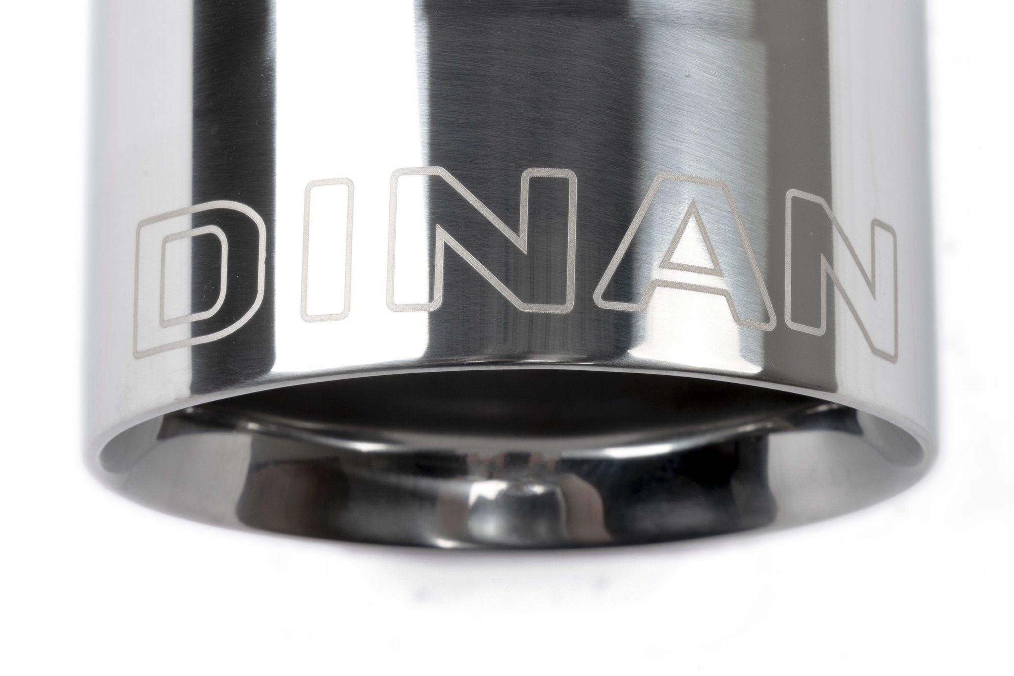 Dinan Double-Walled 4" Clamp-On Exhaust Tip (Polished) - Photo - out of package Front
