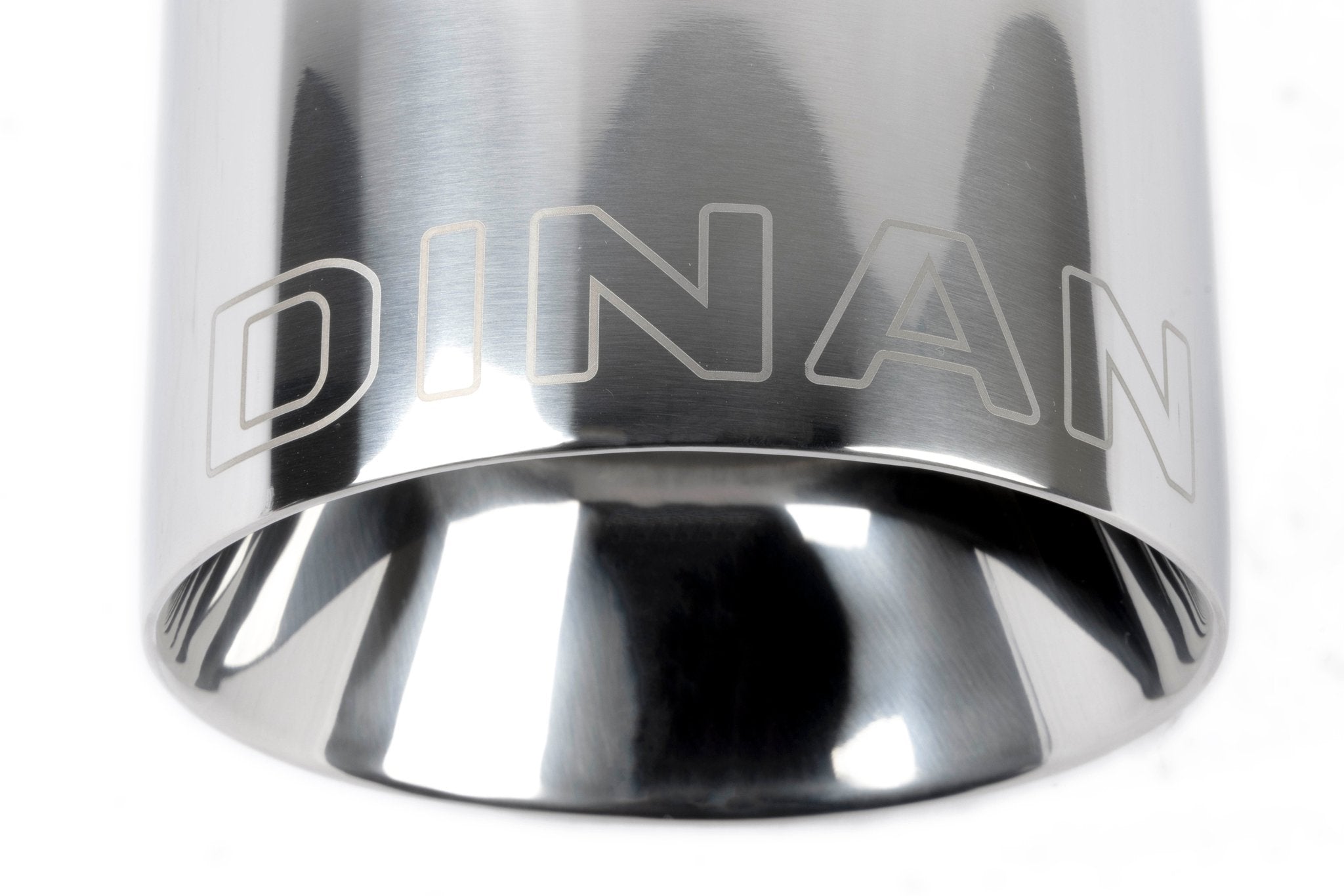 Dinan Double-Walled 4.5" Clamp-On Exhaust Tip (Polished) - Photo - out of package Bottom