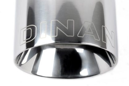 Dinan Double-Walled 4.5" Clamp-On Exhaust Tip (Polished) - Photo - out of package Bottom