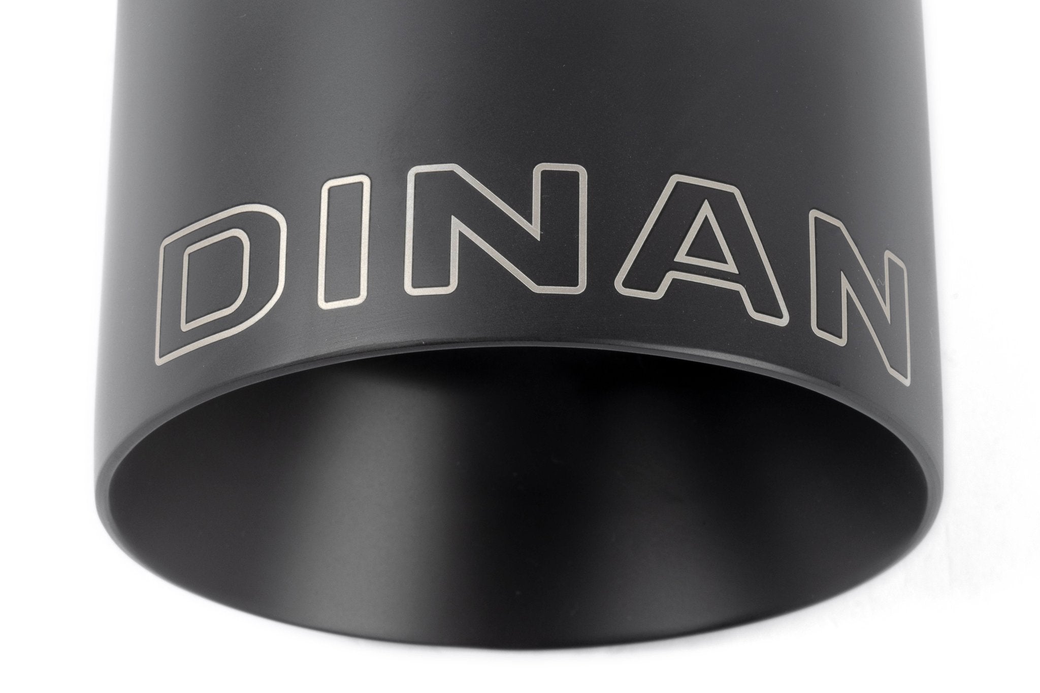 Dinan Double-Walled 4.5" Clamp-On Exhaust Tip (Black Ceramic) - Photo - out of package Front