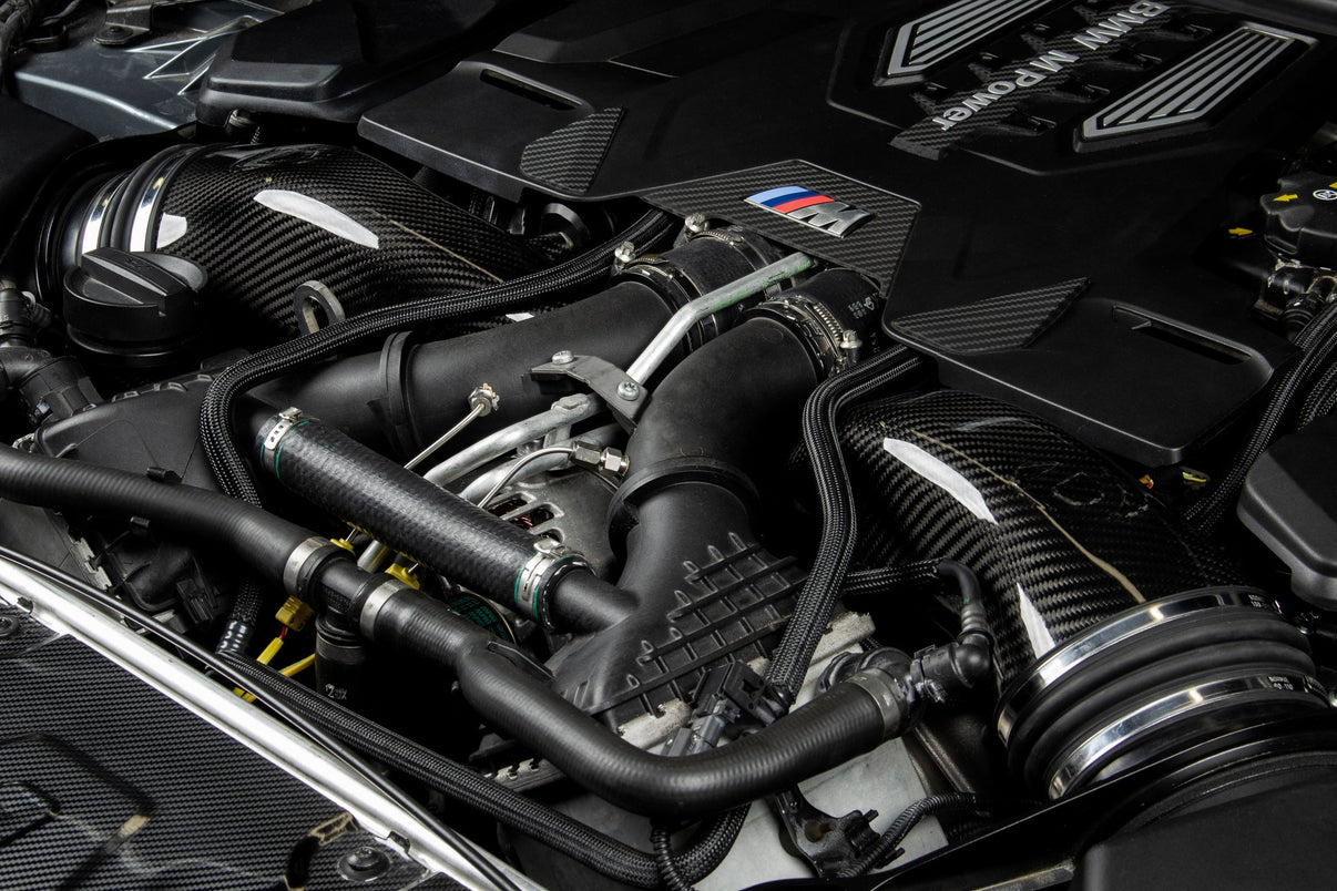 Dinan Turbo Inlet Pipes - 2018-2025 BMW M5/M8 - Photo - out of package Bottom
