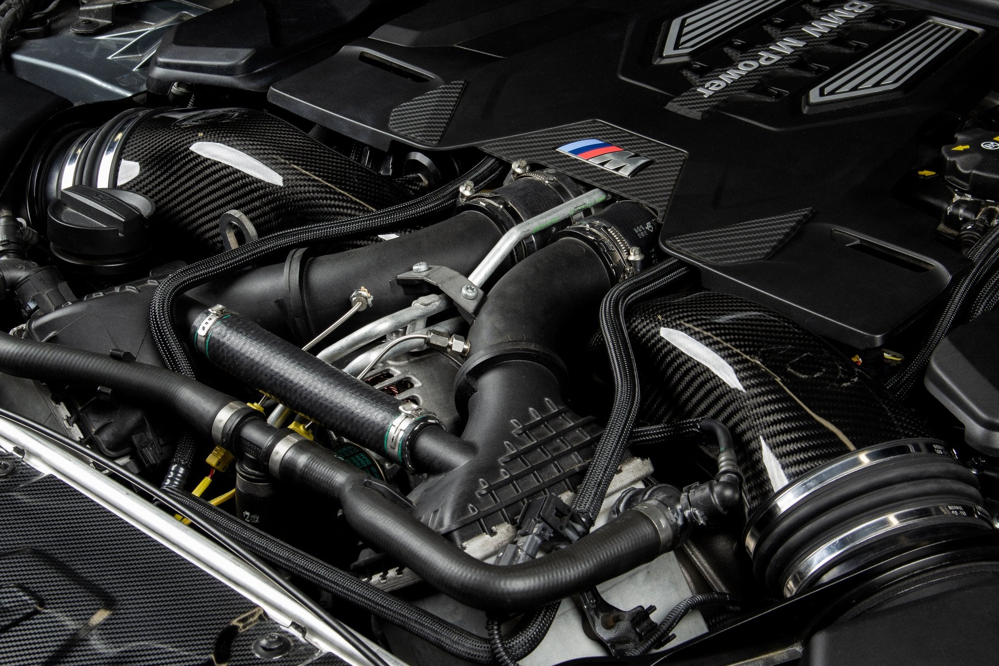 Dinan Turbo Inlet Pipes - 2018-2025 BMW M5/M8 - Photo - out of package Bottom