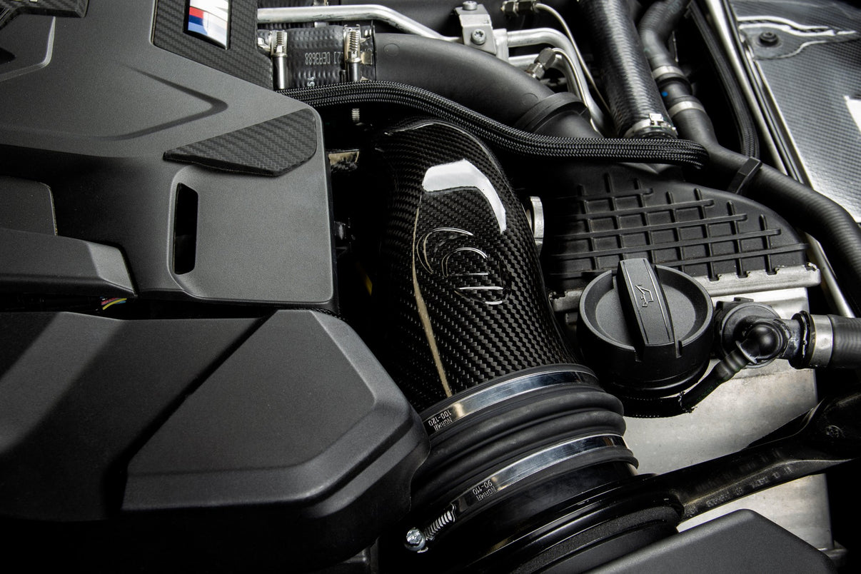 Dinan Turbo Inlet Pipes - 2018-2025 BMW M5/M8 - Photo - out of package Angle