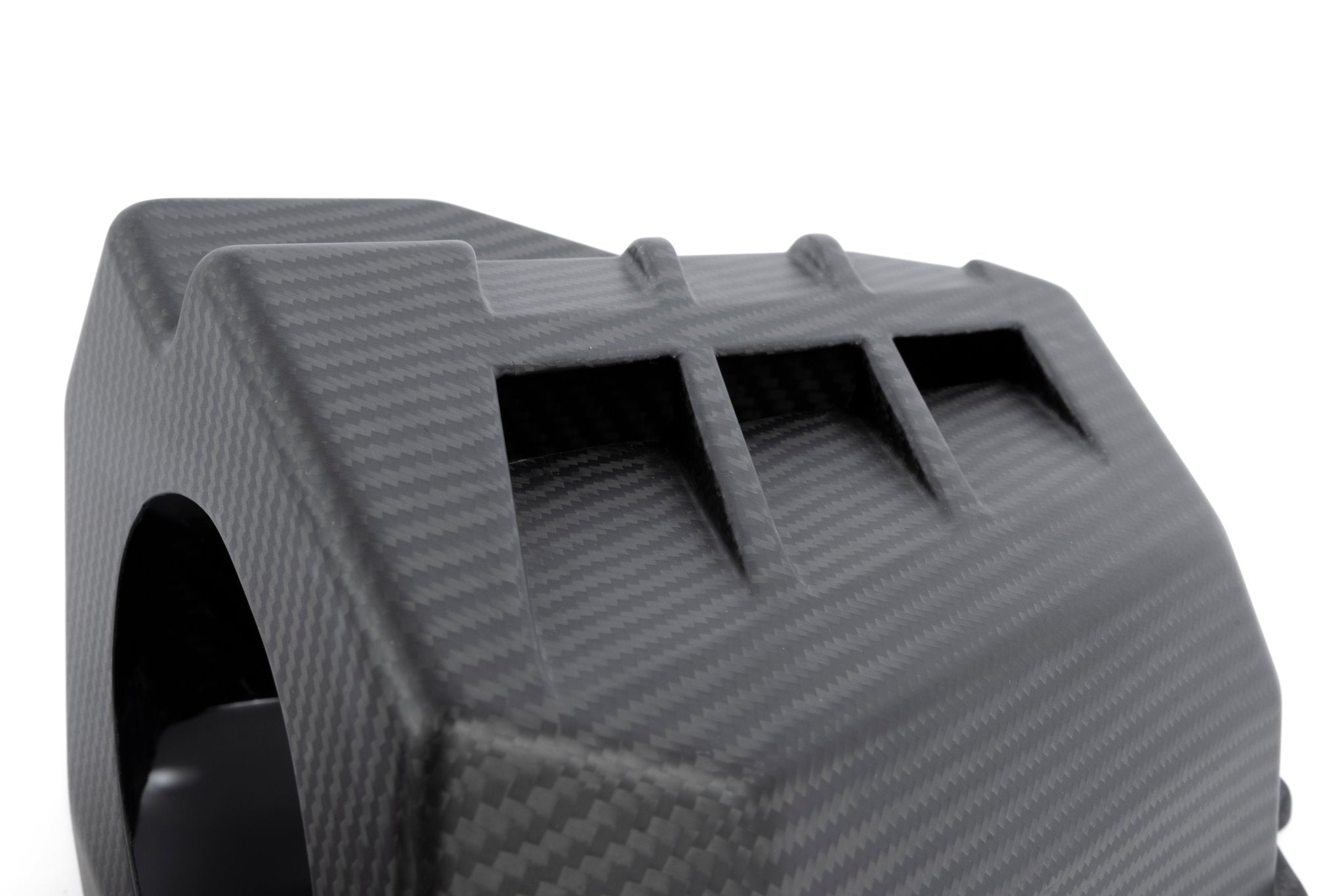 Dinan Matte Carbon Fiber Cold Air Intake - 2021-2026 BMW M2/M3/M4 - Photo - out of package Top