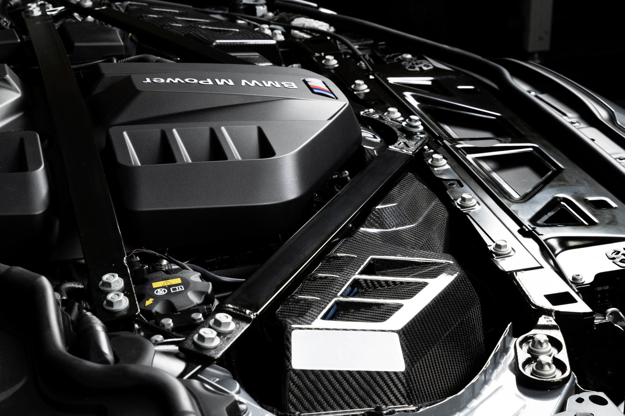 Dinan Gloss Carbon Fiber Cold Air Intake - 2021-2026 BMW M2/M3/M4 - Photo - out of package Back