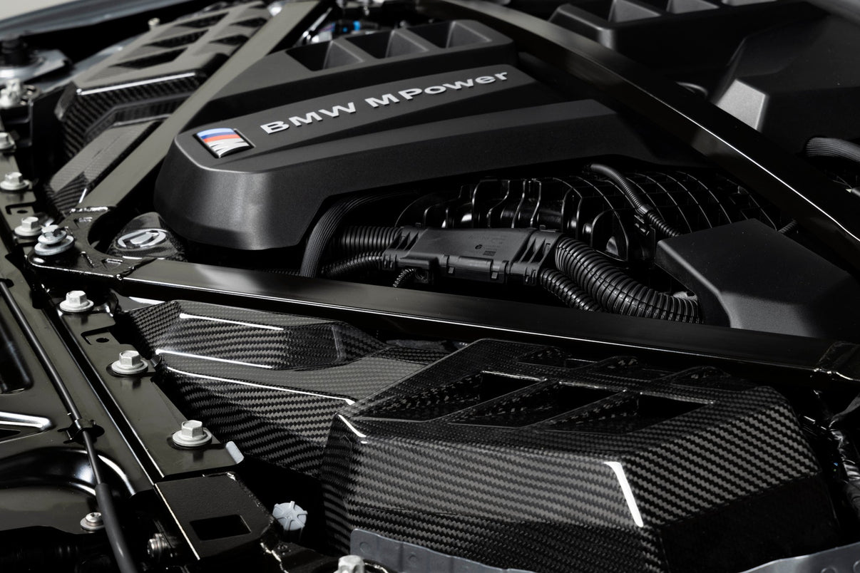 Dinan Gloss Carbon Fiber Cold Air Intake - 2021-2026 BMW M2/M3/M4 - Photo - out of package Bottom