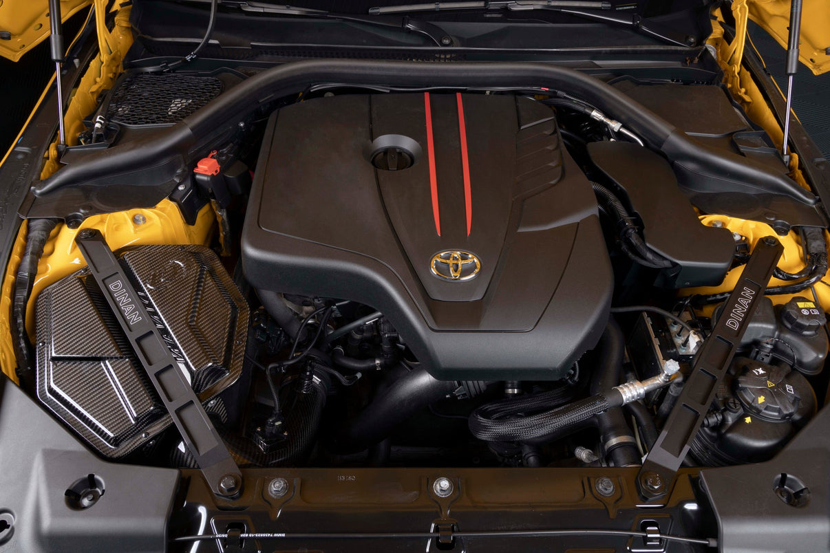 Dinan Cold Air Intake - 2021-2024 Toyota GR Supra 2.0 - Photo - out of package Angle