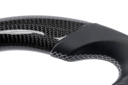 Dinan Steering Wheel - Carbon Fiber with Leather Grips (Non-Heated) - Photo - out of package Back