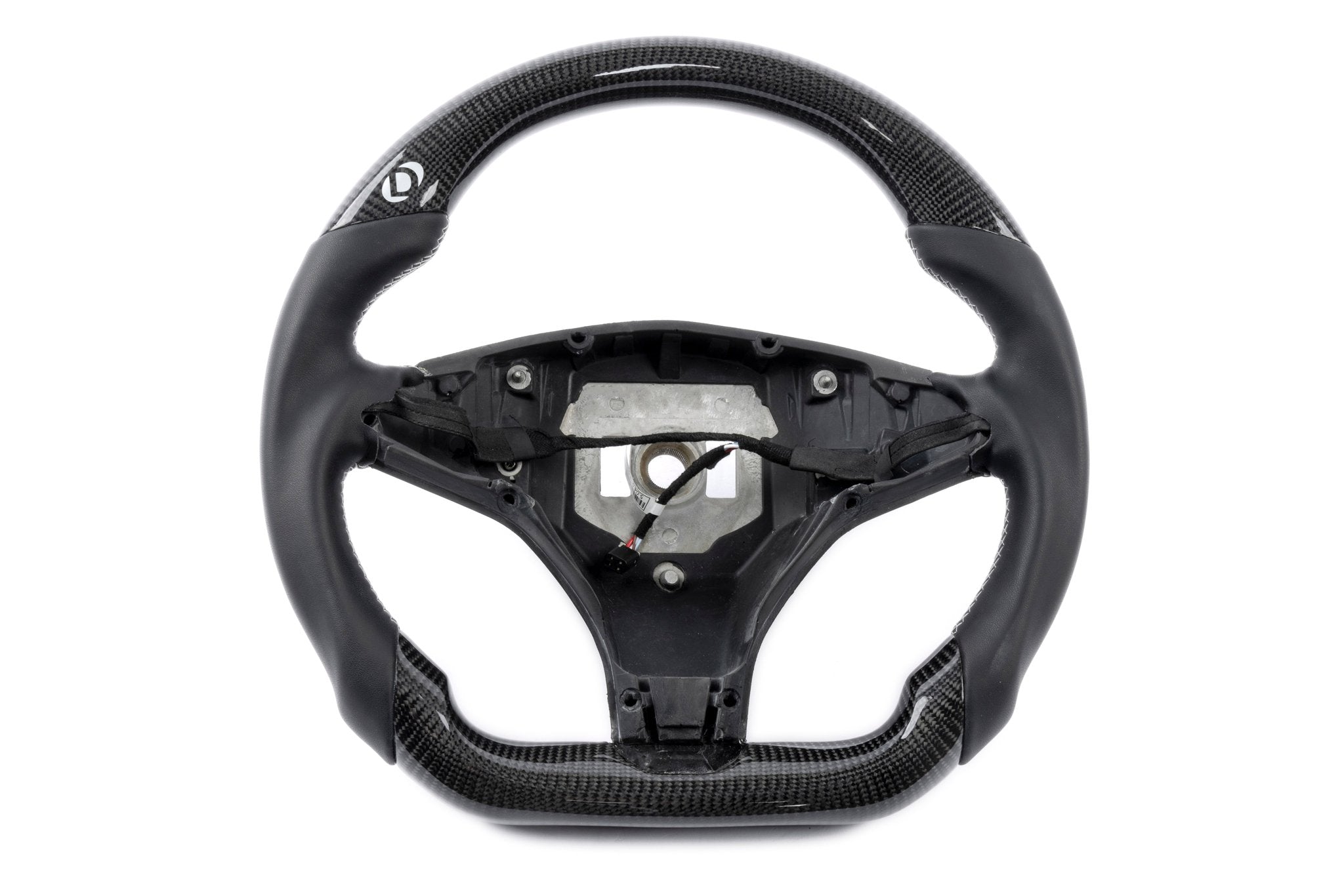 Dinan Steering Wheel - Carbon Fiber with Leather Grips (Heated) - Photo - Primary Bottom