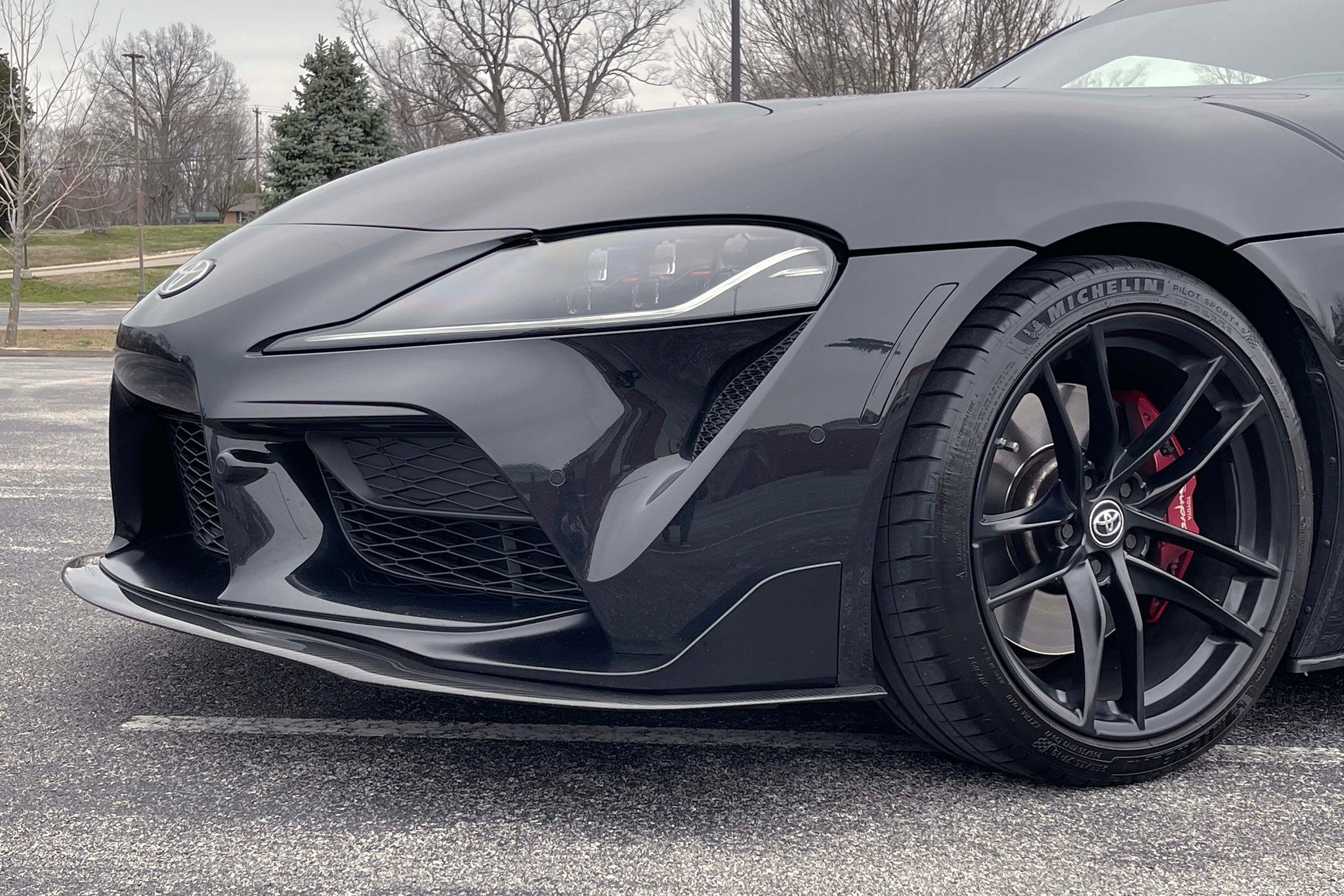 Dinan Front Lip - 2020-2026 Toyota GR Supra - Photo - out of package Angle
