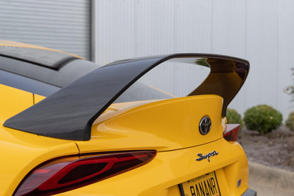 Dinan High-Rise Rear Spoiler - 2020-2026 Toyota GR Supra - Photo - out of package Angle