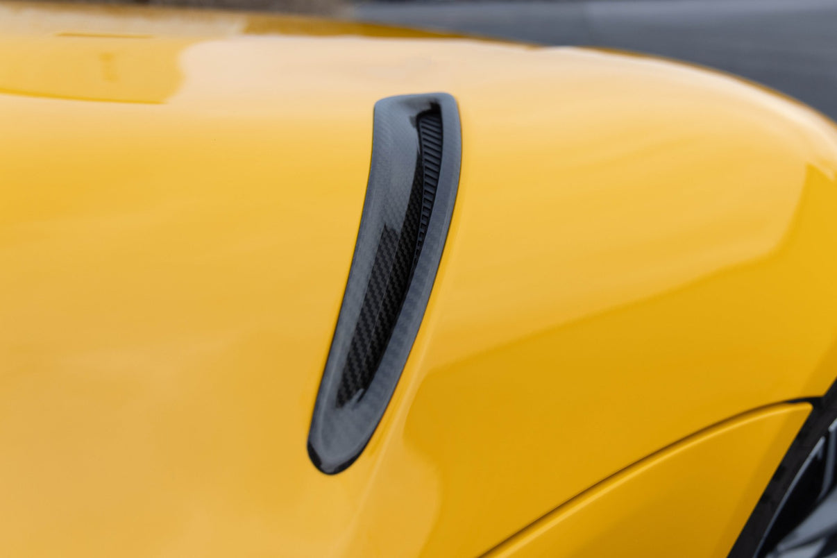 Dinan Side Hood Vent Covers - 2020-2026 Toyota GR Supra - Photo - out of package Back