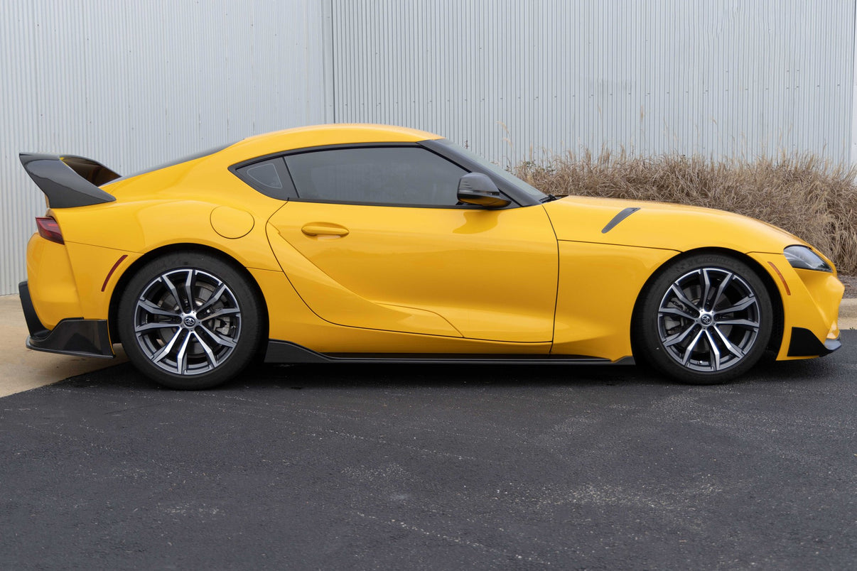 Dinan Side Hood Vent Covers - 2020-2026 Toyota GR Supra - Photo - out of package Bottom