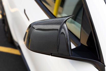 Dinan Mirror Cover Set - 2020-2023 Tesla Model Y - Photo - out of package Top