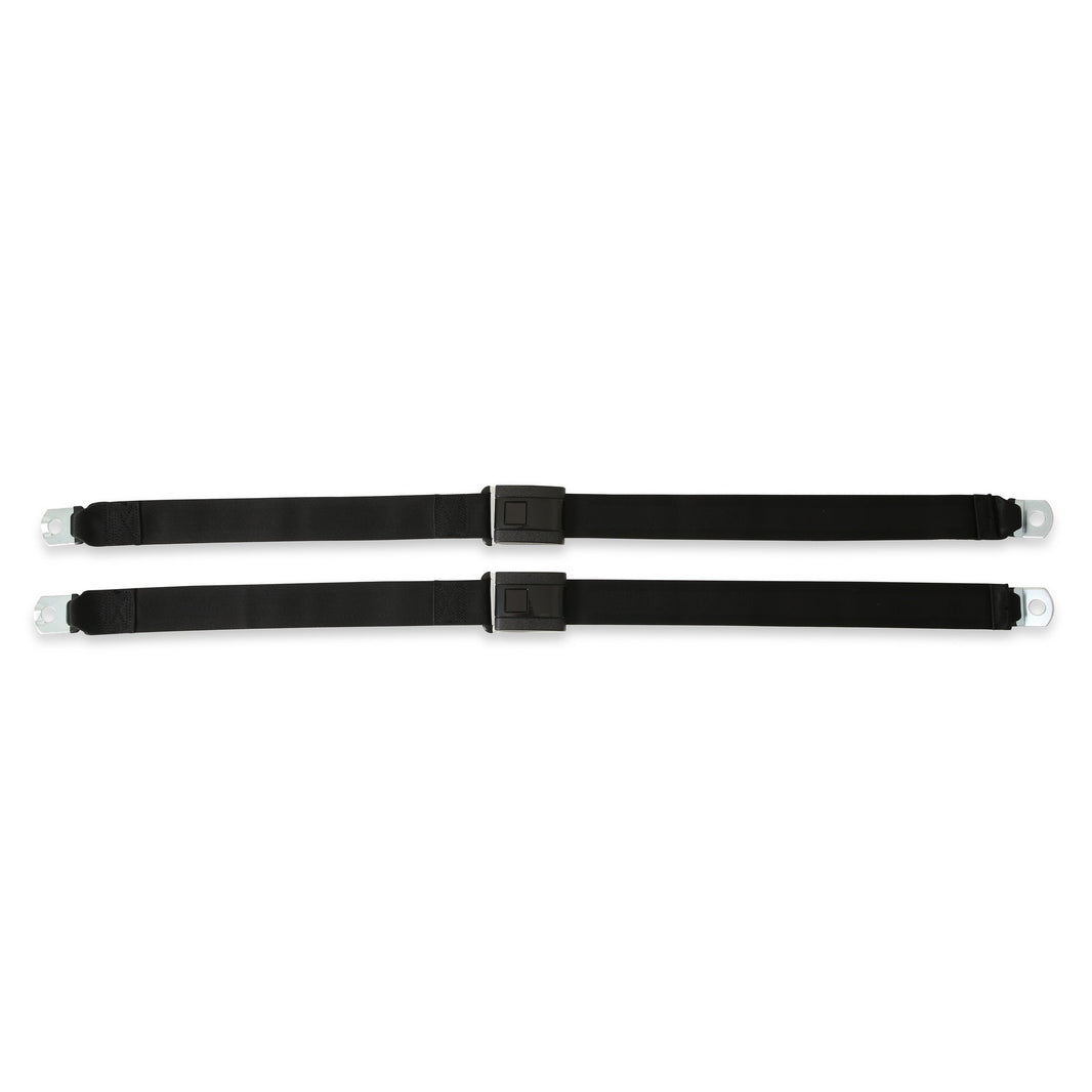 Kit de ceintures de sécurité Brothers Trucks - Ceinture abdominale - 2 points - Noire - Paire