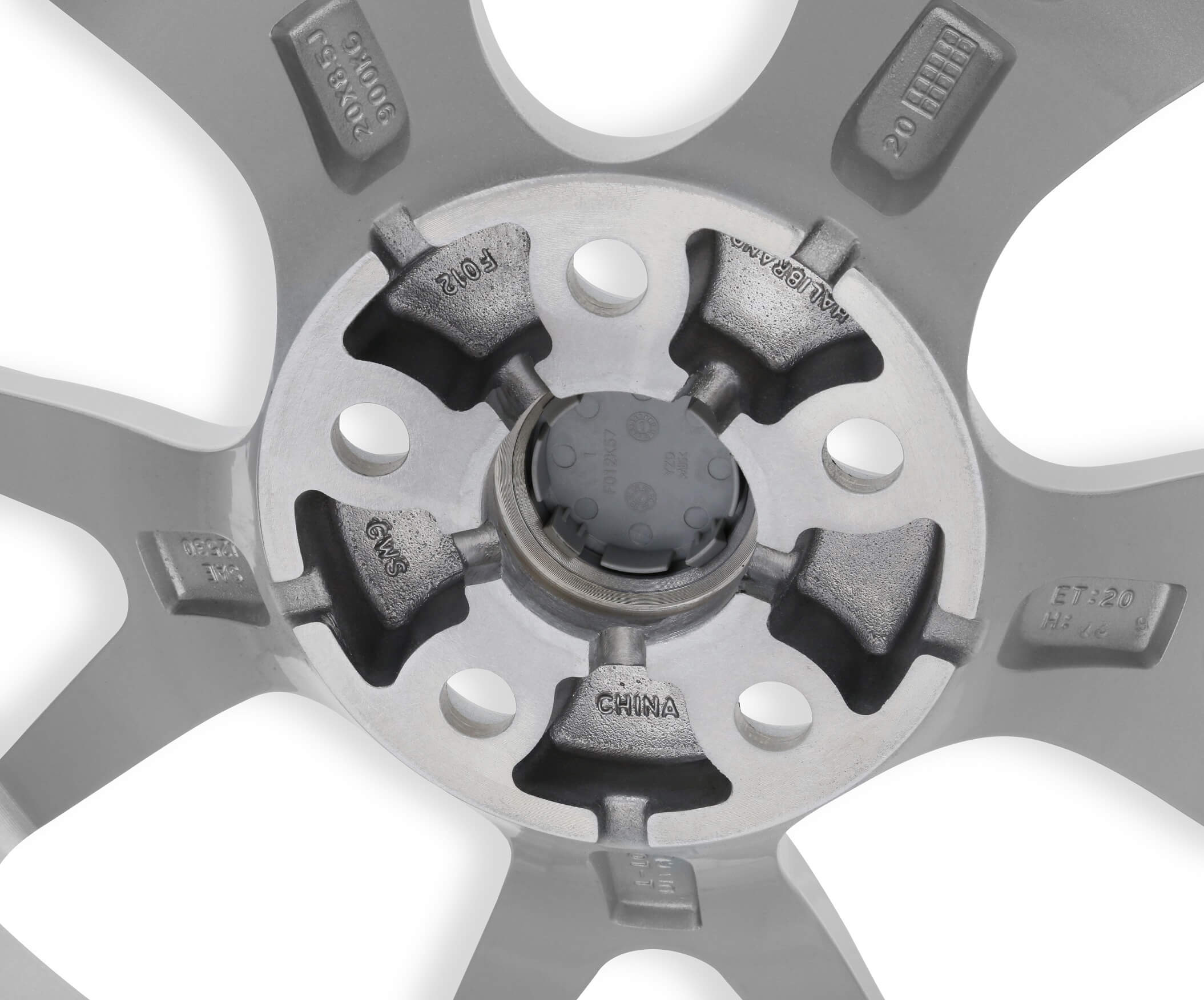 Dinan Hyper Kinetic™ HB003 Wheel 20"x8.5" +20mm Offset - Silver - Photo - out of package Left