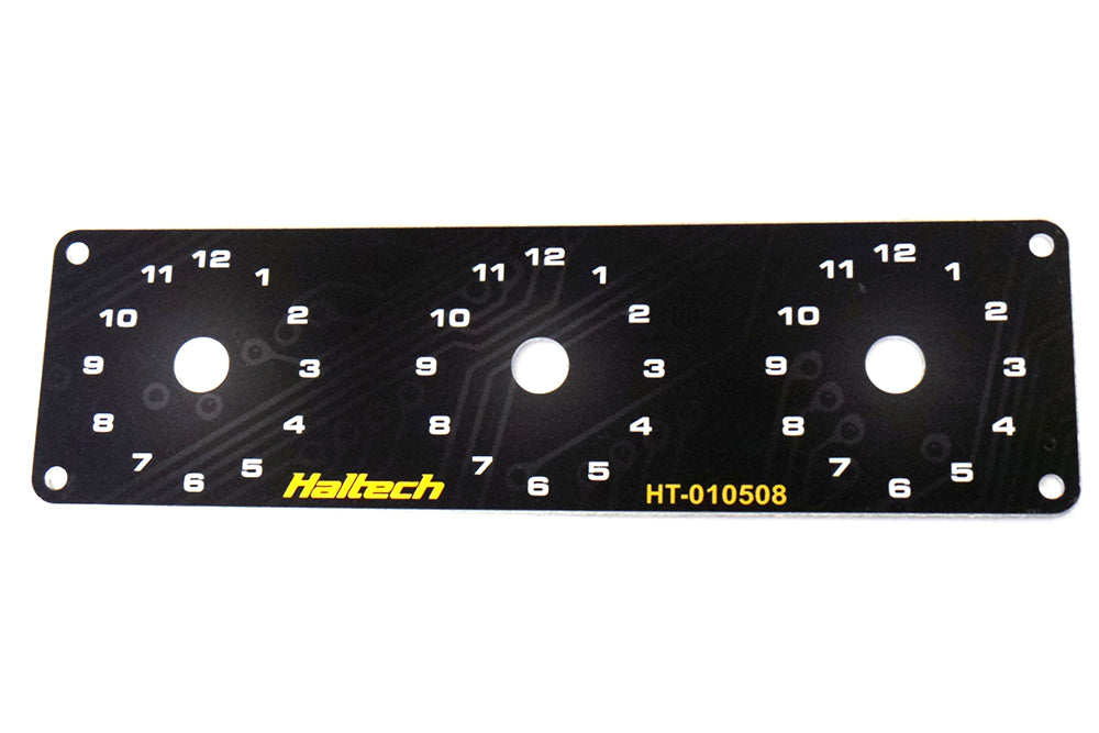 Haltech Triple Switch Panel Only - includes Yellow & Red k