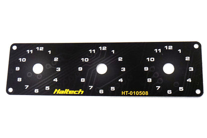Haltech Triple Switch Panel Only - includes Yellow & Red k