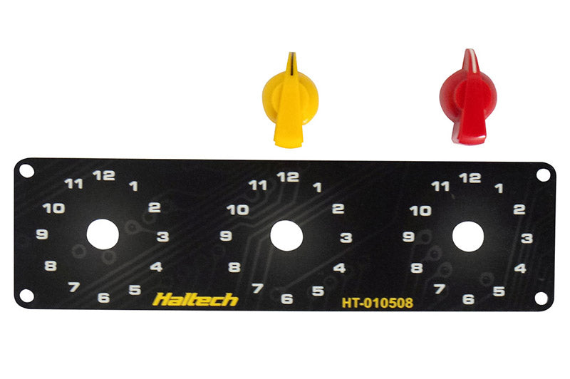 Haltech Triple Switch Panel Only - includes Yellow & Red k