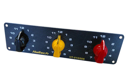 Haltech Triple Switch Panel Only - includes Yellow & Red k