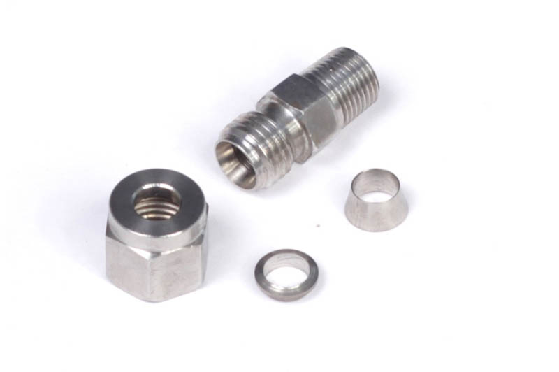 Haltech 1/4" Stainless Compression Fitting Kit - 1/8" NPT