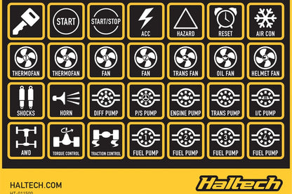 Haltech Haltech Keypad Label Set
