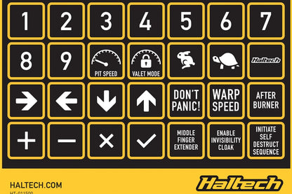 Haltech Haltech Keypad Label Set
