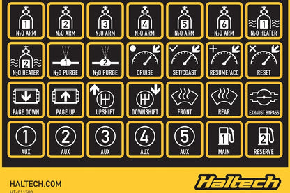 Haltech Haltech Keypad Label Set
