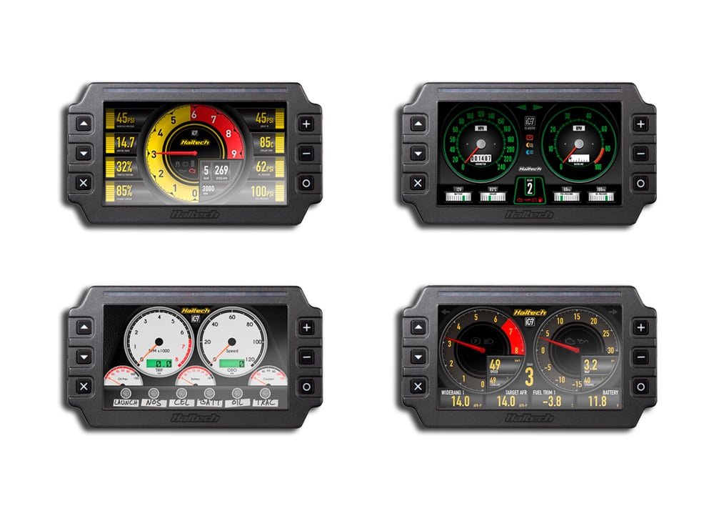 Haltech iC-7 seven inch digital dash display with RGB shift lights