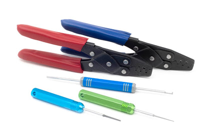 Haltech Dual Crimper set - inc 3 pin removal tools