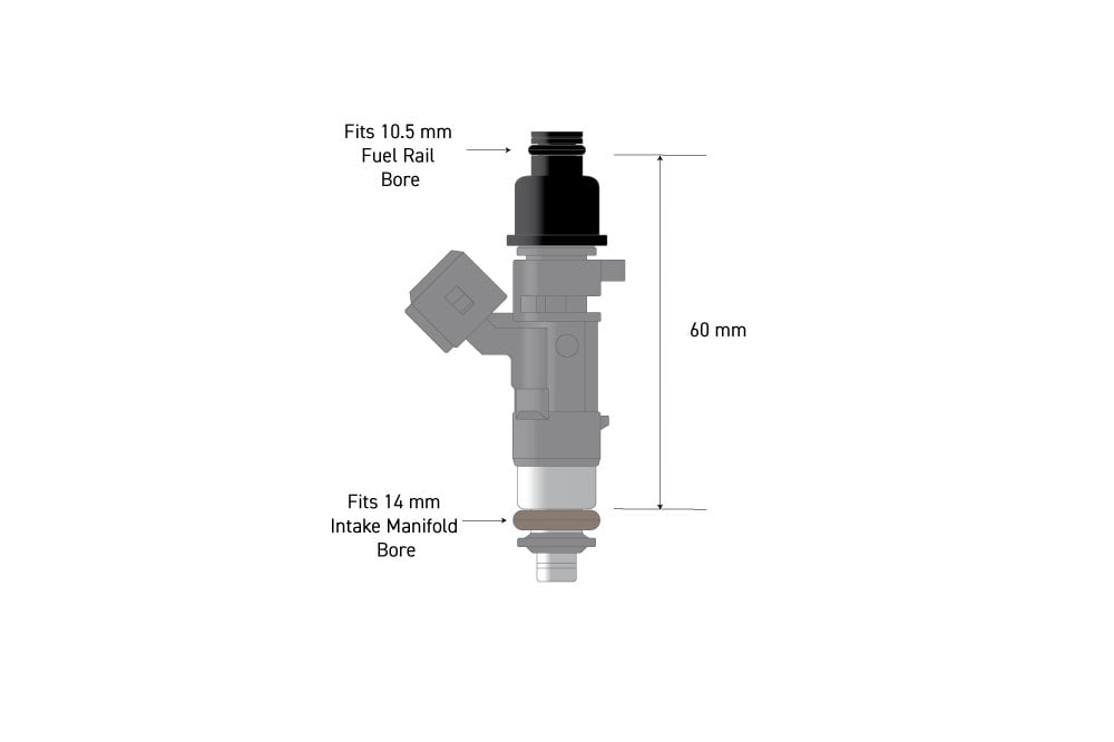 Haltech Fuel Injector Adapter - 10.5mm Nissan RB26DETT GTR