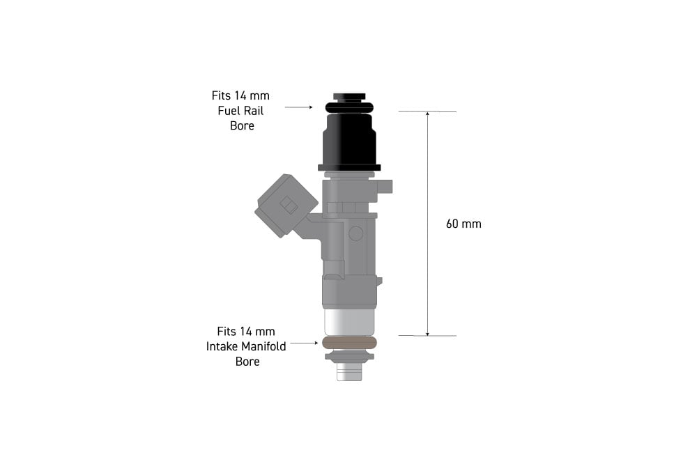Haltech Fuel Injector Adapter - 14mm 3/4 to Full Length