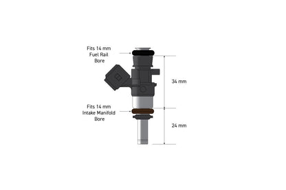 Haltech Bosch 980cc injectors - Flowmatched set of 4 (0280