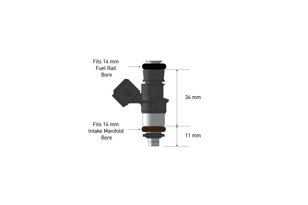 Haltech Bosch 1462cc injectors - Flowmatched set of 6 (028