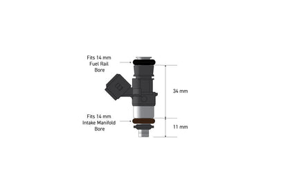 Haltech Bosch 1462cc injectors - Flowmatched set of 6 (028